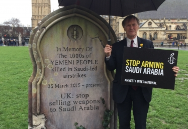Amnesty International urges UK to end weapon sales to Saudi Arabia